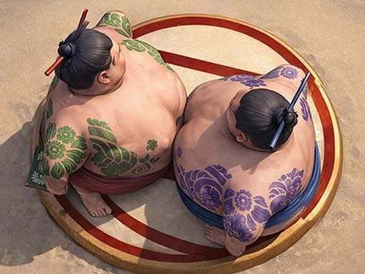 Bataille de Lutte Sumo