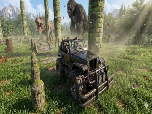 Simulateur de Jeep dans la Jungle